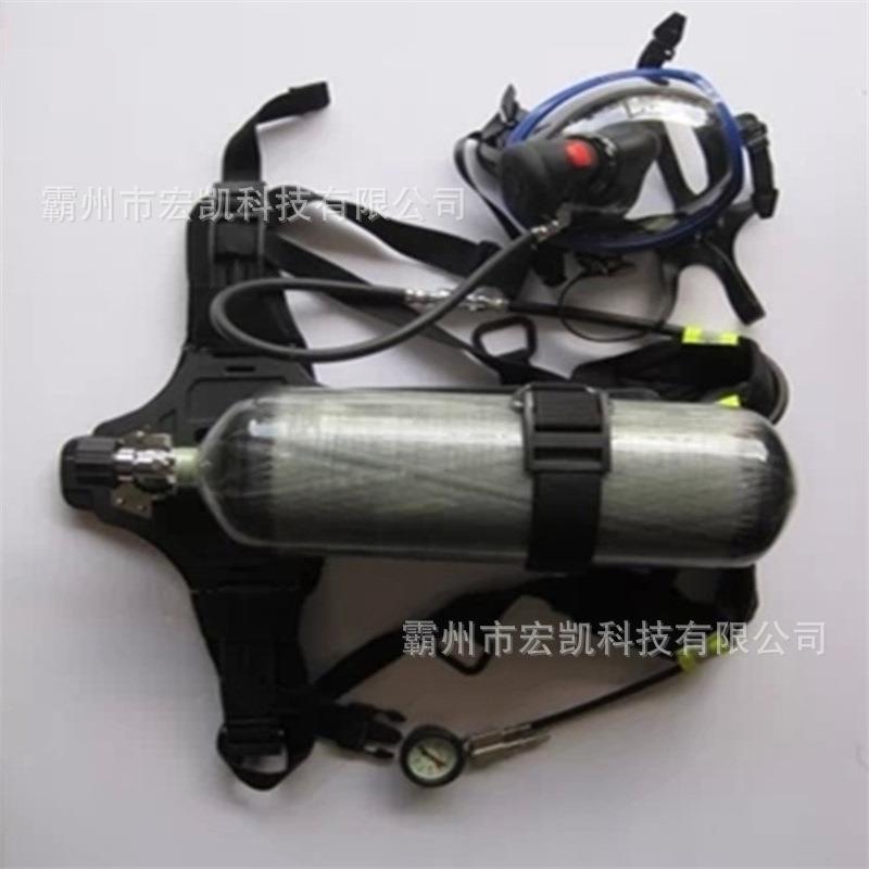 空气呼吸器正压式6.8L纤维碳瓶RHZKF9升便携式过滤面罩