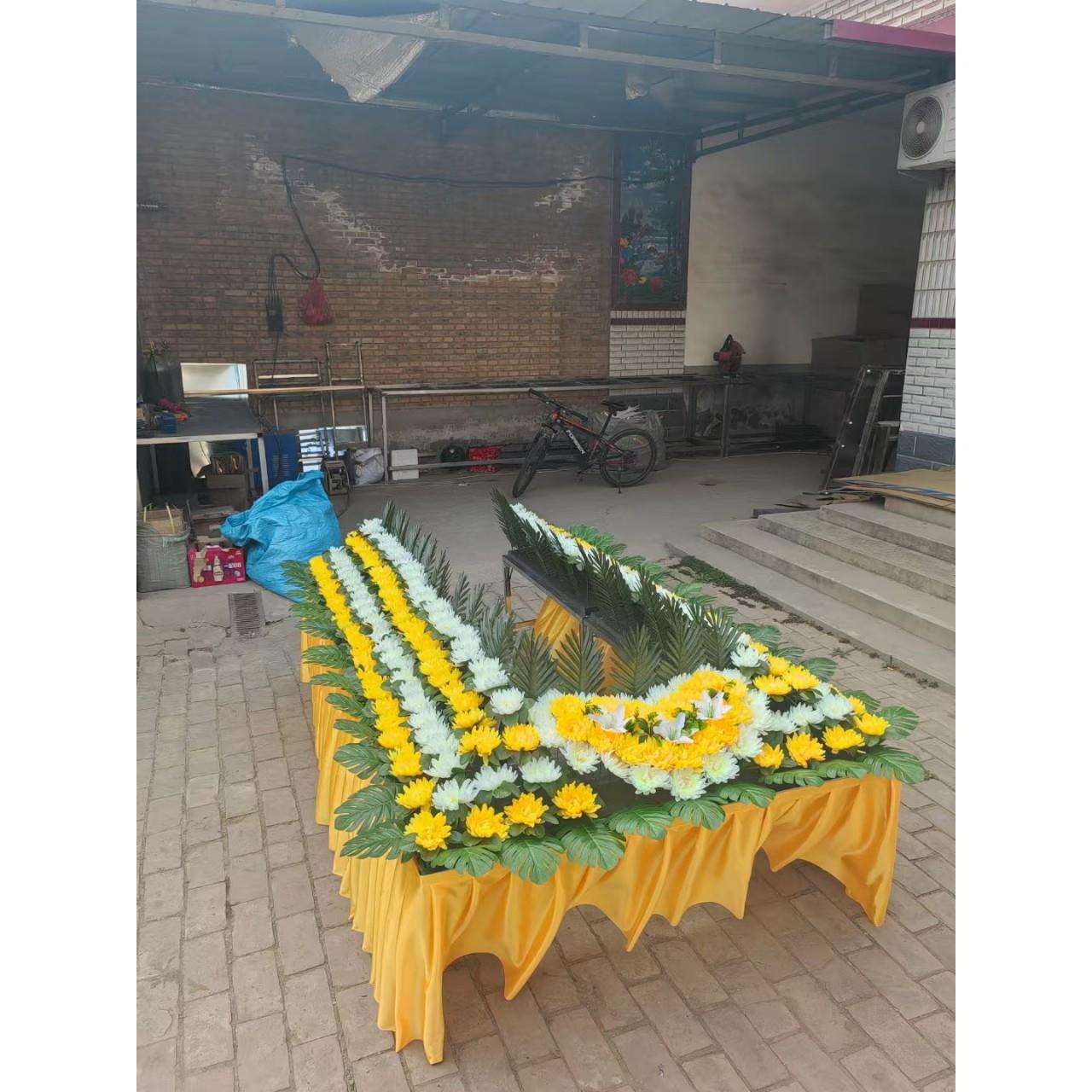 围观花水晶围观殡葬祭祀用品厂家现货白事殡葬灵堂布置装饰