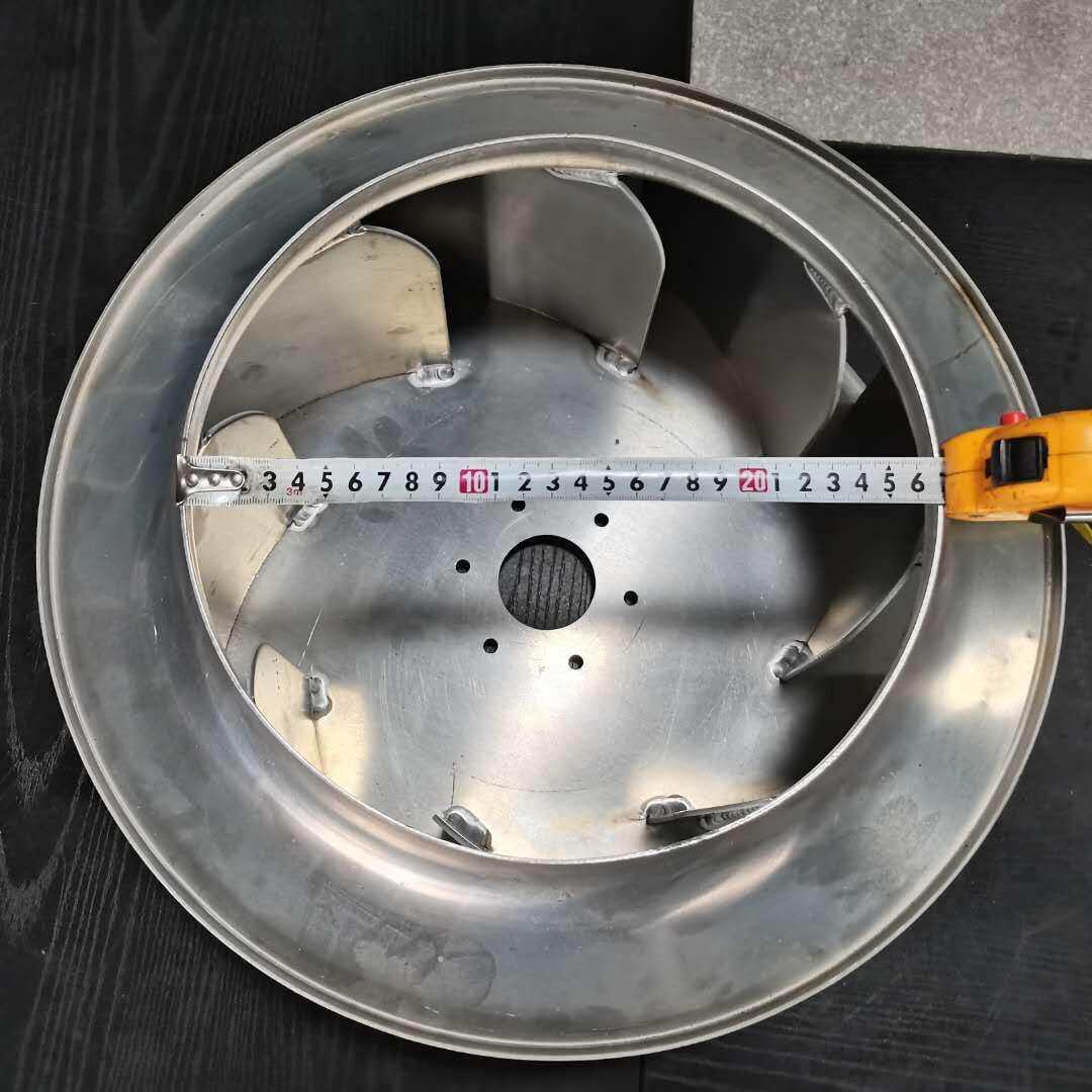 供应暖风炉风机叶轮离心风机风叶 400铝合金焊接高压离心风机叶轮
