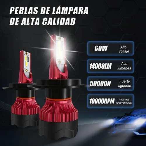 K5 LED汽车大灯灯泡 远近光 H4 双灯前照灯 高亮聚光灯