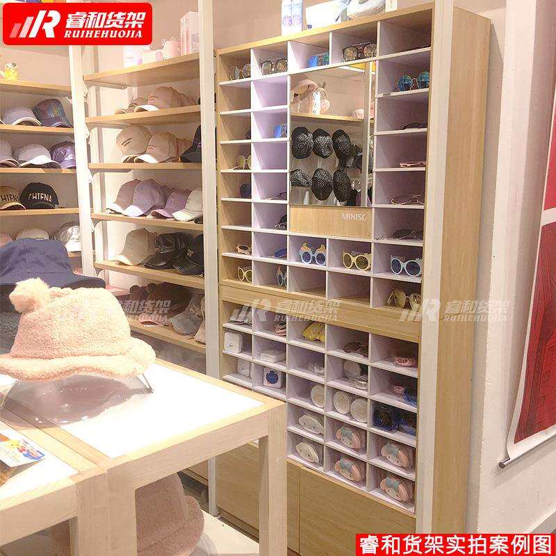 名创款优品店货架立式眼镜柜墨镜子产品展示柜木质太阳镜陈列货柜