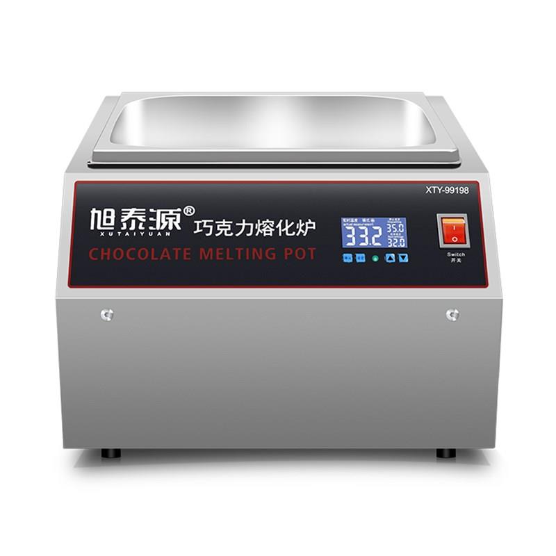 旭泰源巧克力融化锅加热烘焙商用热风恒温304不锈钢朱古力熔炉机