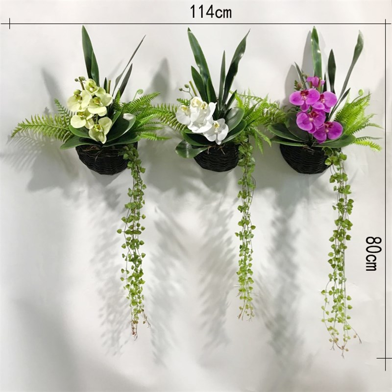 创意植物新中式墙面墙上装饰品墙壁挂件玄关壁饰客厅立体花艺墙饰