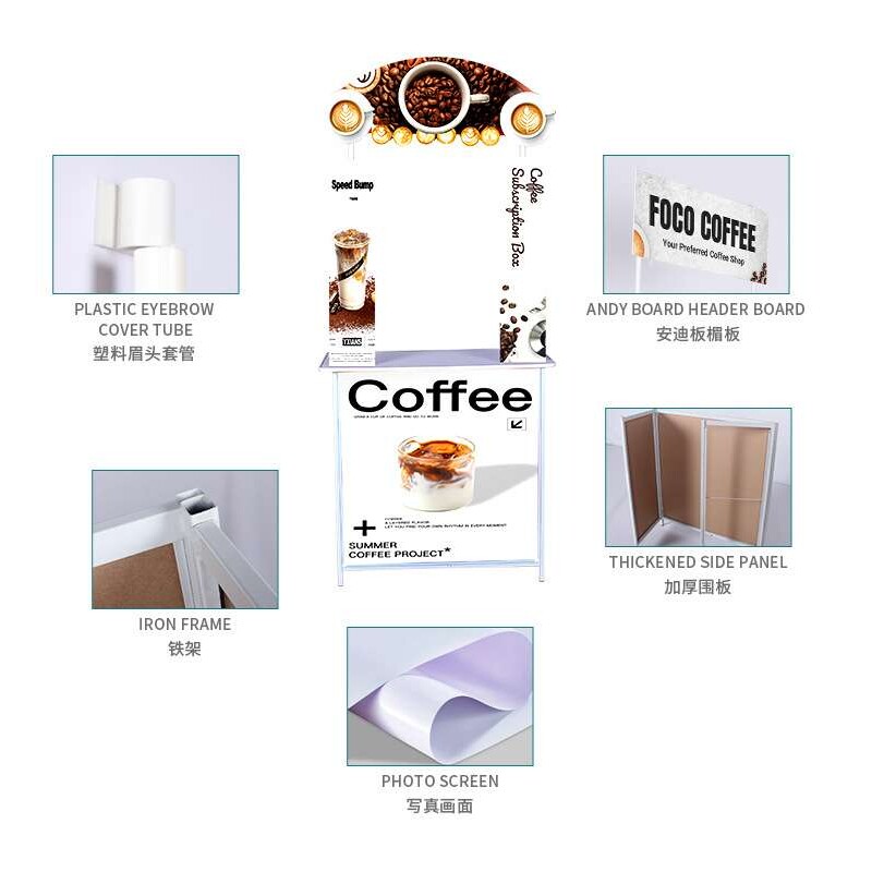 折叠试吃促销展台 超市商场广告宣传用铁框促销台便捷质铁促销台