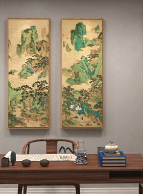 米亦堂x桃源仙境图 仇英新中式田园山水国画客厅餐厅书房玄关挂画