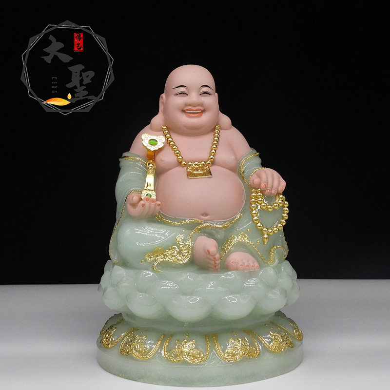 包邮全堂佛汉白玉观音菩萨释迦摩尼地藏王菩萨弥勒佛娑婆四圣摆件