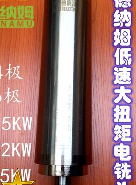 德纳姆低速永磁大扭矩电主轴电铣头铰孔 高速钻机  热熔钻 电磨轴