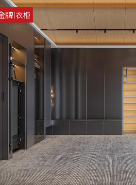 金牌全屋定制衣柜转角衣帽间健身房柜走入式衣柜家具整体装修组合