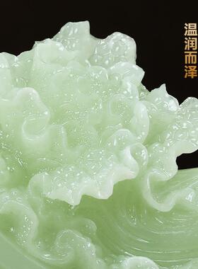 马上办有财马摆JS-20250白件招财菜客厅玄关公司前公室台装饰乔迁