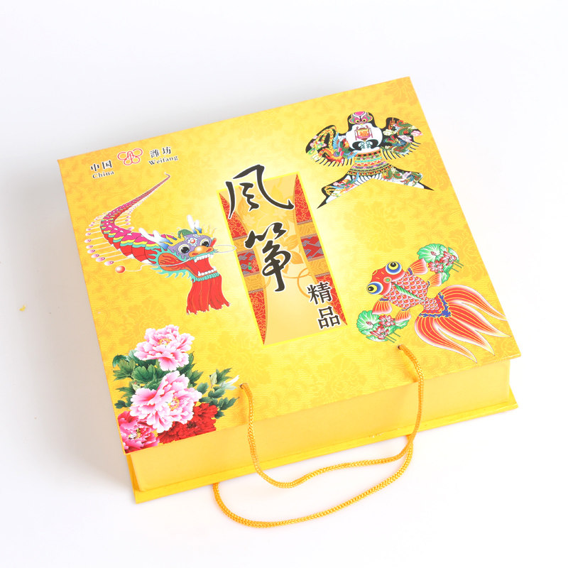 精品绢丝手绘金鱼沙燕风筝 工艺镜框礼盒节庆装饰山东产地