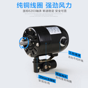绿益工业风扇落地扇大功率商用电风扇220v壁挂风扇虎威强力牛角扇