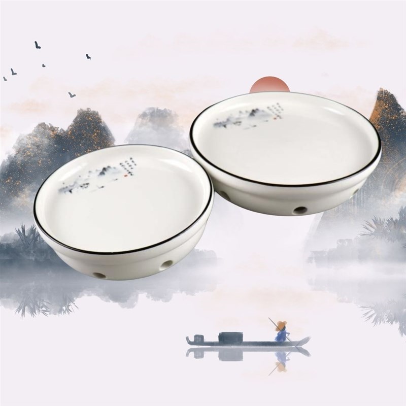 陶瓷保温菜盘子酒精炉蜡烛加热炉创意干锅碗酒店鱼盘家用大号明炉