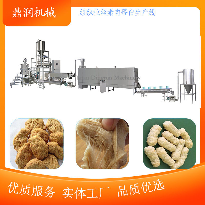 植物拉丝蛋白加工机械 组织蛋白生产线 仿真素肉机器
