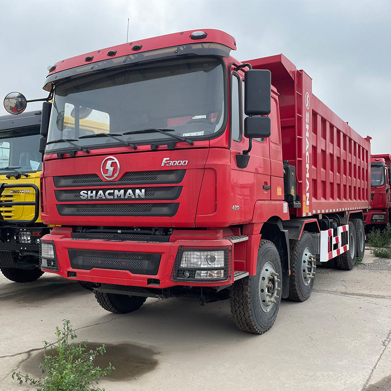 出售陕汽德龙F3000自卸车 前四后八矿用工程车 375马力垃圾倾斜车
