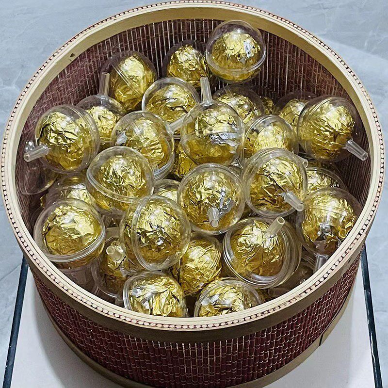 巧克力杯花托 托透明圆盖压克力花杯情人节花束diy材料鲜花花店包