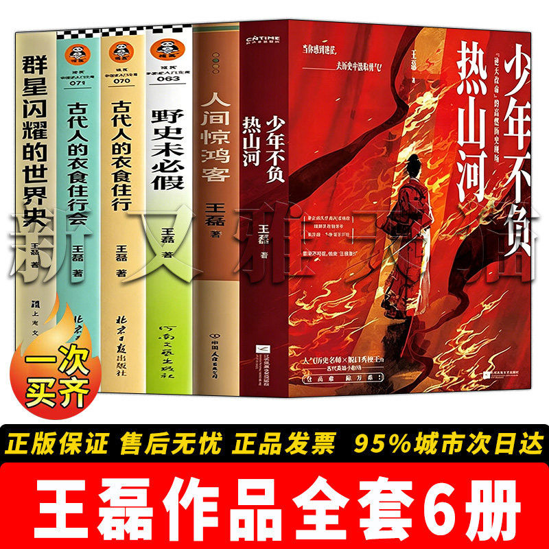 王磊作品6册小众历史科普