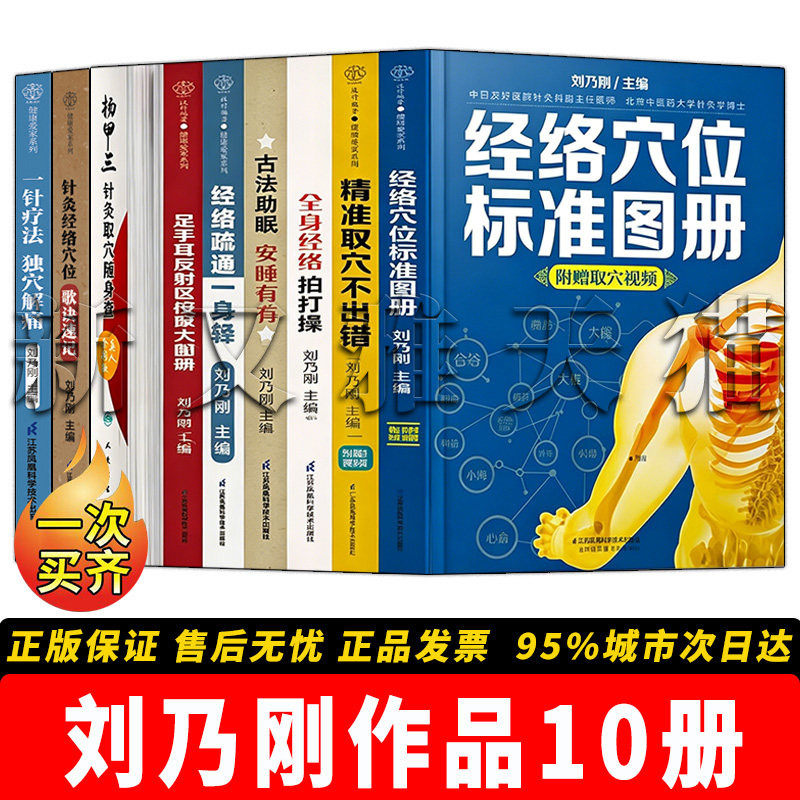 刘乃刚10册针灸穴位全解实操指南