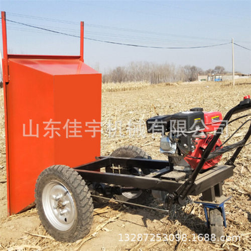 建筑工地电动灰斗车翻斗车 手推三轮搬运车养殖上料农用拉货车