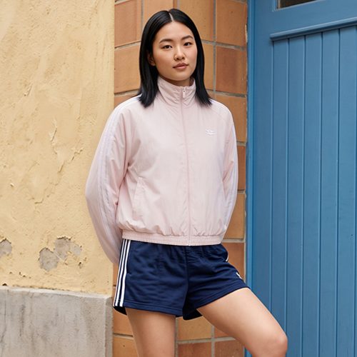 adidas阿迪达斯三叶草女子BALLOON漏斗领梭织运动夹克外套KY5046