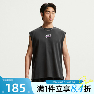 NIKE耐克男子秋NSW SLVLS TOP健身训练篮球运动无袖t恤IW1197-060