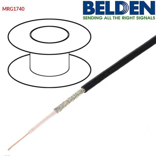 BELDEN百通MRG1740 RG174/U 50欧RF射频同轴电缆防火CE认证50M/卷