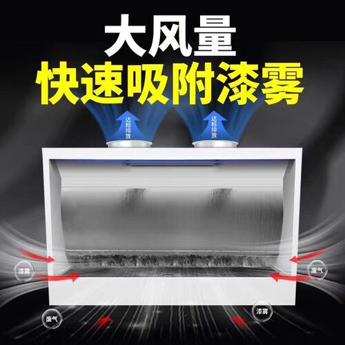水帘柜喷漆台环保小型水循环不锈钢漆雾净化打磨除尘箱喷漆水帘机