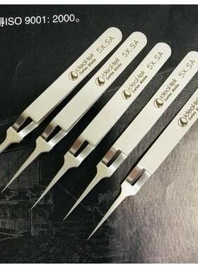 生物实验电镜透射自锁镊子5X.SA/DUMONT 0203-N5-PO反向铜网镊TEM