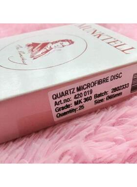 420019 ,瑞典Munktell MK360级65mm石英滤膜石英纤维滤膜