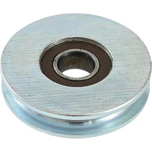 起重吊机双轴承滑轮U型槽钢轮提升机滑轮吊机架子钢丝绳轮子6203.