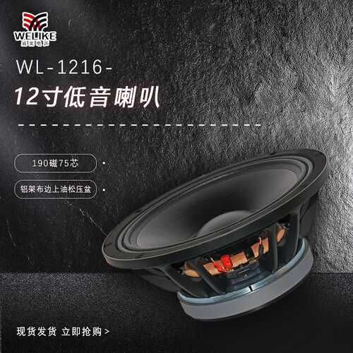 12寸190磁75芯大功率扬声器喇叭单元影院多媒体喇叭