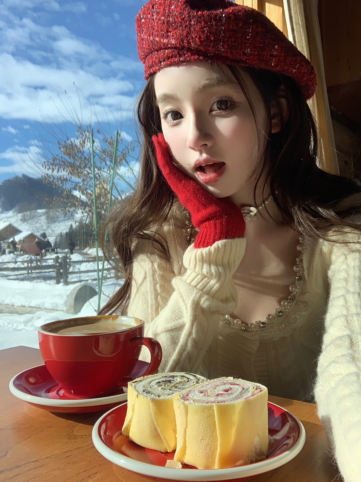 你的懒懒llan花边蕾丝连衣裙