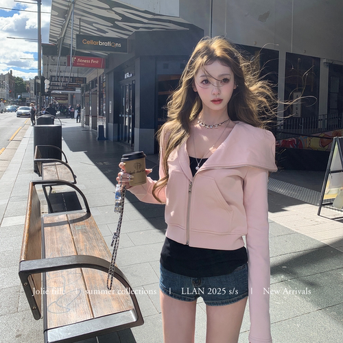 你的懒懒llan两色卫衣外套女