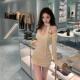 香甜软糯 你 懒懒llan 圆领围脖显瘦显腿长针织裙连衣裙女