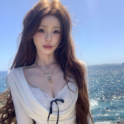 你的懒懒llan性感简约百搭荡领t