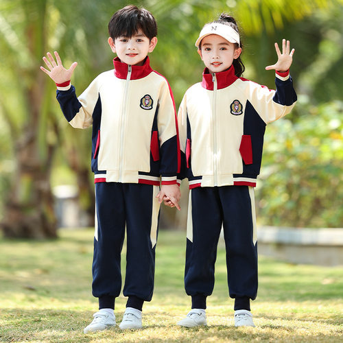 2026新款小学生校服幼儿园园服英伦春秋夏儿童运动服班服三件套学