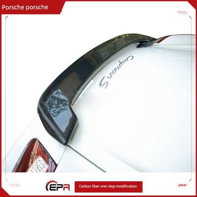 适用于保时捷Boxster Karman 987碳纤维小尾翼扰流板固定风翼