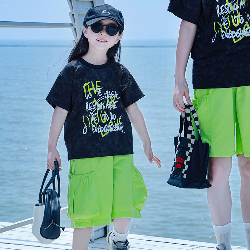 2026新款夏季班服团购印花亲亲子装/亲子时装