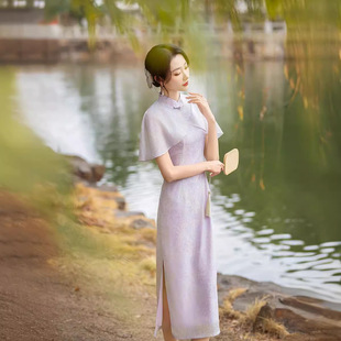 2026新款复古民国风名媛旗袍假两件套气质少女优雅中式国风改良连