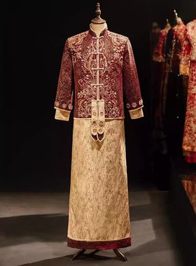 2026新款新郎秀禾服中式婚服结婚敬酒服男士礼服龙凤褂男装民族风