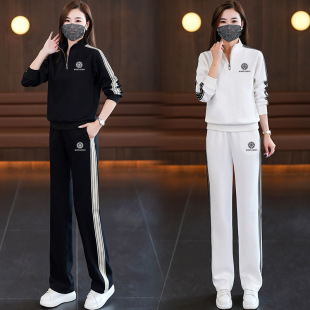 2026新款春夏广场舞服装套装鬼步舞棉休闲运动服两件套成人女户外