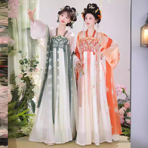 2026新款原创唐制汉服女成人古装齐胸破裙仙气飘飘日常改良闺蜜装