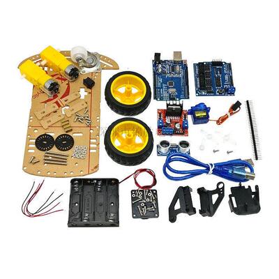 智能小车套件 2WD/寻迹小车/DIY套件/兼容 uno开发板小车底盘程式