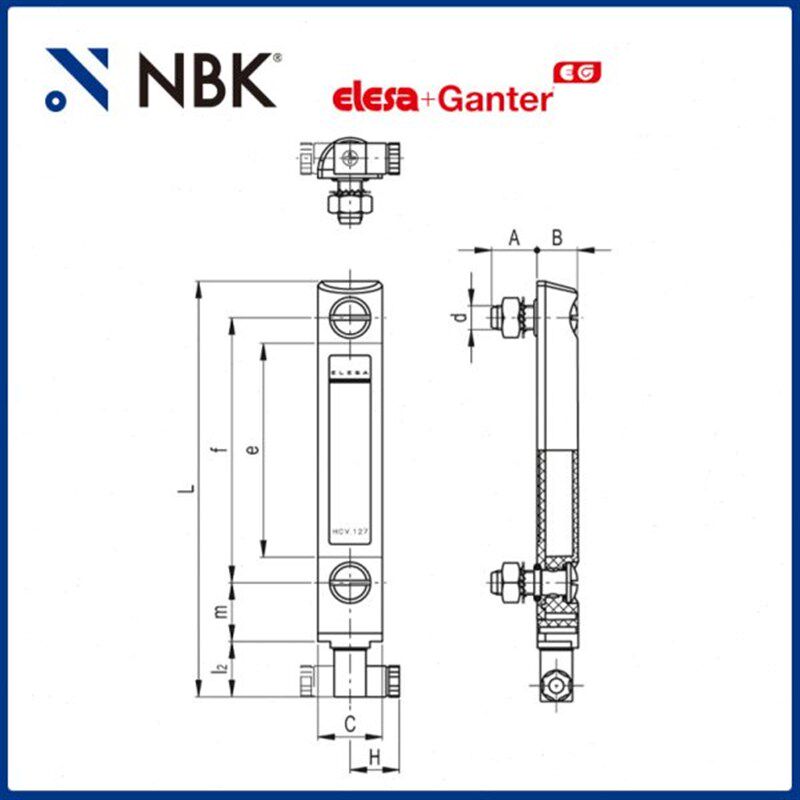 NBK ELESA HCV-ST-AX 带有温度传感器的电控油位指示器通用配件