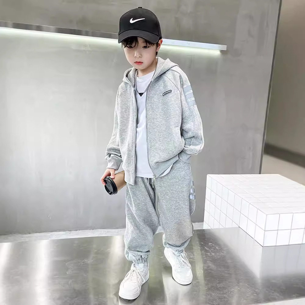 2026新款儿童装男童秋装套装中大童春秋款男孩运动春季酷帅时