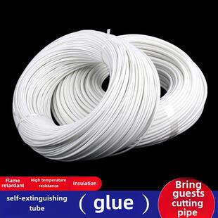 自熄管过胶高温管绝缘套管硅树脂玻璃纤维管阻燃高温套管黄腊管