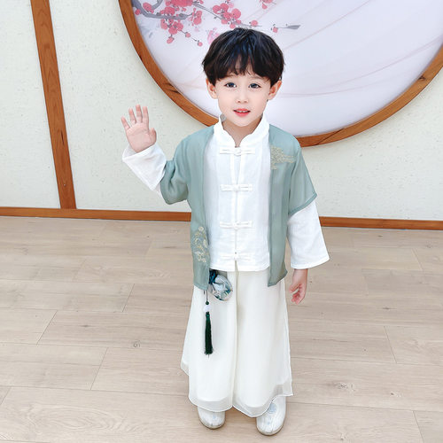 2026新款儿童汉服男中国风古装六一儿童合唱服表演服国学服男女童