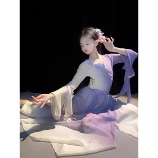 2026新款六一儿童古典舞蹈演出服女童飘逸仙气纱衣中国舞蹈服蝴蝶