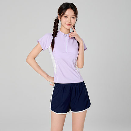 2026新款儿童泳衣温泉女孩女童泳装中大童分体运动风学生少女泳衣