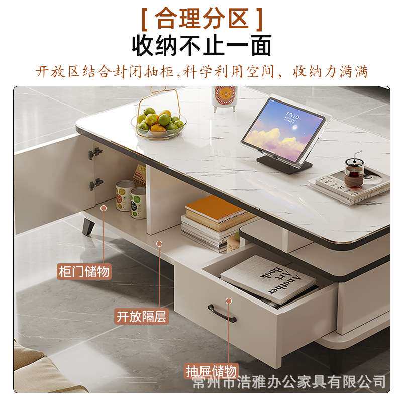 茶几客厅家用现代简约办公室钢化玻璃小户型出租屋茶几荼桌小桌子