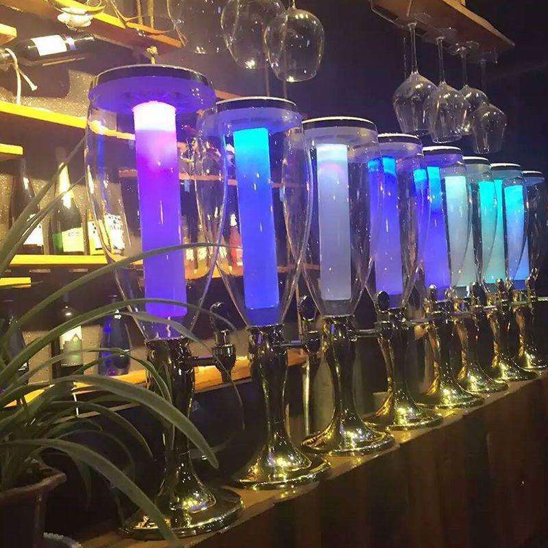 发光酒炮酒吧扎啤桶带龙头发光酒炮桶网红扎啤饮料可乐桶商用